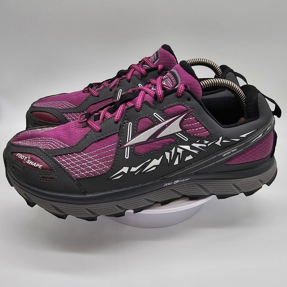 Altra Lone Peak 3.5  Zero Drop Trail Shoe/ Sneaker Women's 9.5 Purple/ Gray